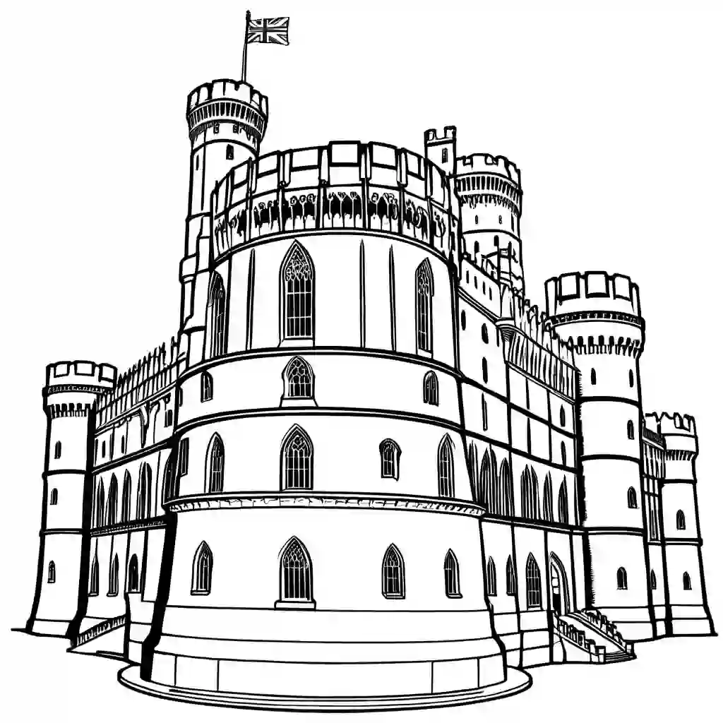 Windsor Castle coloring pages